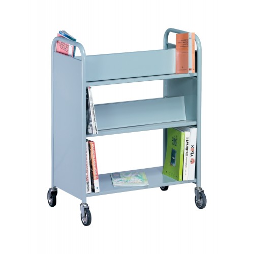 DOUBLE SIDED BOOK TROLLEY  (ST-E0124)