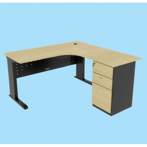 EAZY SERIES EXECUTIVE L-SHAPE TABLE (OF-EZ-LS15FP I LS18FP)