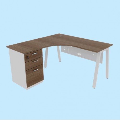 MILA SERIES EXECUTIVE L-SHAPE TABLE (OF-ML-LS15FP | OF-ML-LS18FP)