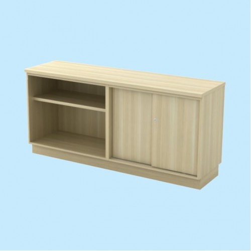 FX SERIES OPEN SHELF + SLIDING DOOR CABINET (OF-FX-16M-BC | OF-FX-16M-BC)