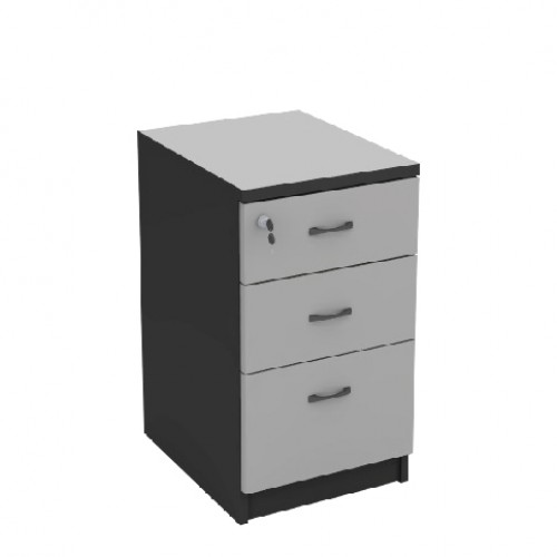 FS GREY SERIES HIGH 3 DRAWERS STAND PEDESTAL [OF-FS-S3D(G)]
