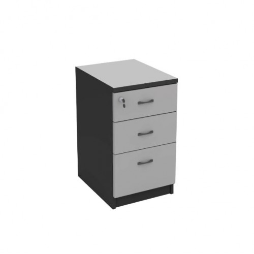 FS GREY HIGH 3 DRAWERS STAND PEDESTAL