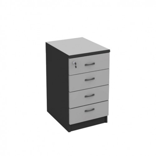 FS GREY 4 DRAWERS STAND PEDESTAL