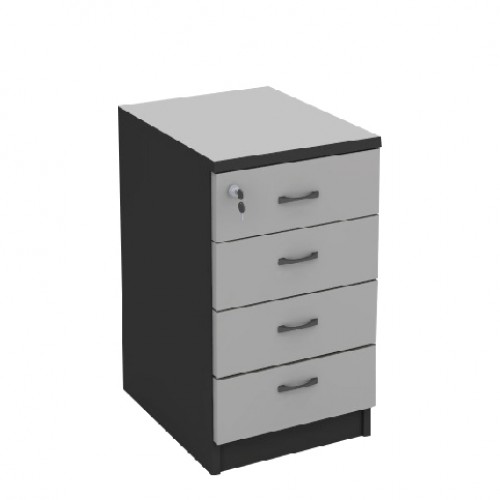 FS GREY SERIES 4 DRAWERS STAND PEDESTAL [OF-FS-S4D(G)]