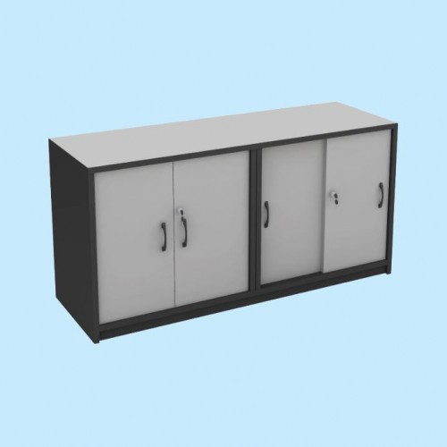 FS GREY SERIES SWING DOOR + SLIDING DOOR CABINET [OF-FS-15M-AB (G) | OF-FS-18M-AB (G)]