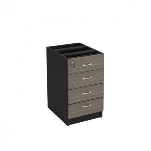 FS THUJA LIGHT 4 DRAWERS FIXED PEDESTAL