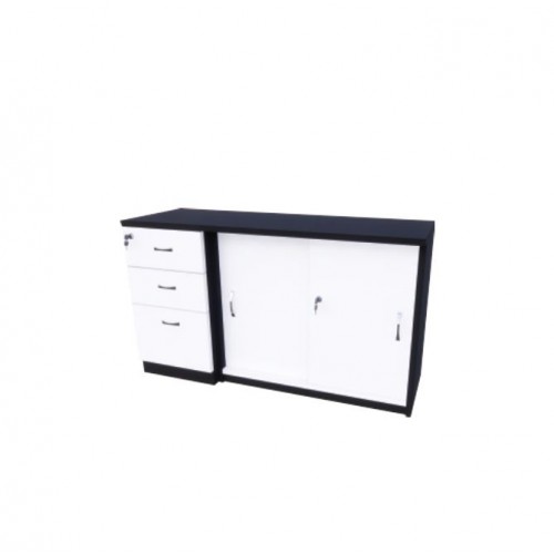 FLEXX II PEDESTAL + SLIDING DOOR CABINET
