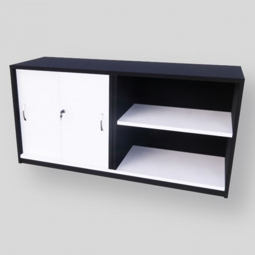 FLEXX SERIES SLIDING DOOR + OPEN SHELF CABINET (OF-FL-15M-BC | OF-FL-18M-BC)