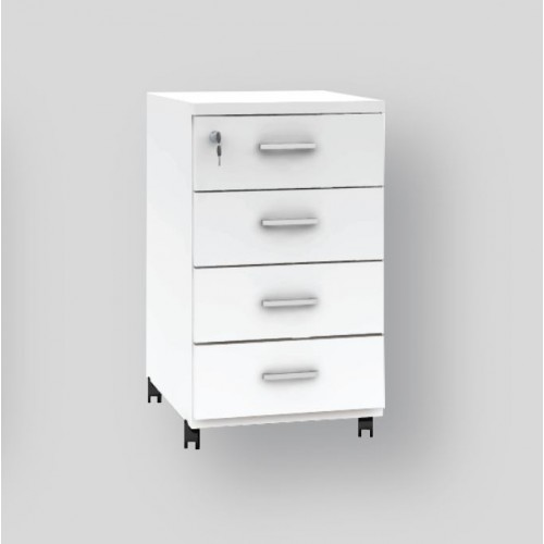 HAWK | NOVA | SNOW SERIES 4 DRAWERS MOBILE PEDESTAL [OF-NL-M4D]