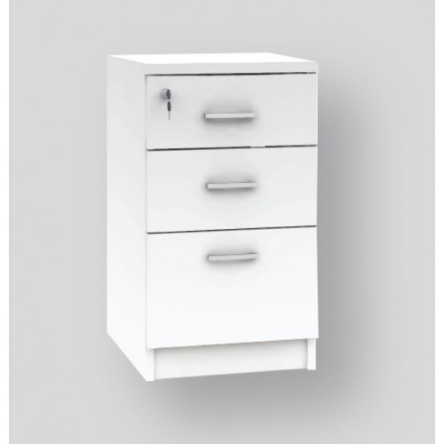 HAWK | NOVA | SNOW SERIES 3 DRAWERS STAND PEDESTAL [OF-NL-S3D]