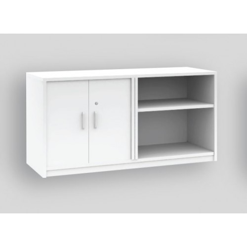 HAWK | NOVA | SNOW SERIES SWING DOOR + OPEN SHELF CABINET (OF-NL-15M-AC | OF-NL-18M-AC)