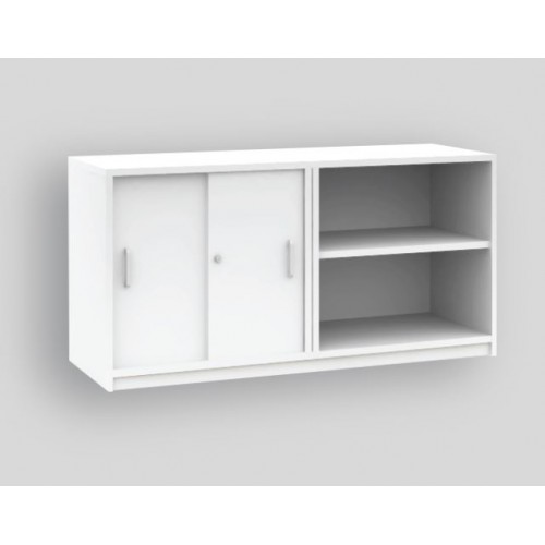 HAWK | NOVA | SNOW SERIES SLIDING DOOR + OPEN SHELF CABINET (OF-NL-15M-BC | OF-NL-18M-BC)