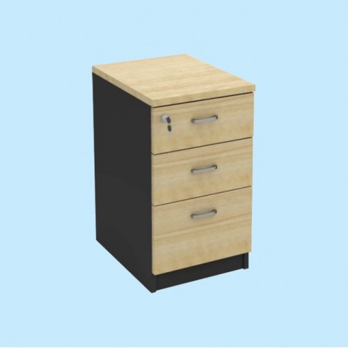 FS MAPLE SERIES HIGH 3 DRAWERS STAND PEDESTAL [OF-FS-S3D (M)]