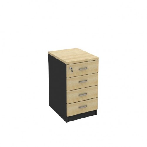 FS MAPLE 4 DRAWERS STAND PEDESTAL