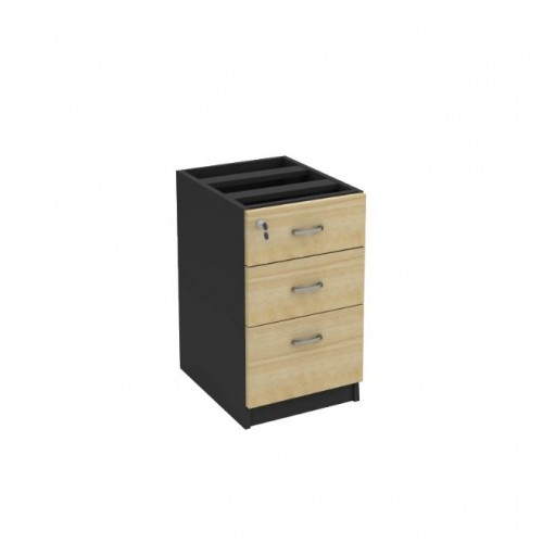 FS MAPLE 3 DRAWERS FIXED PEDESTAL