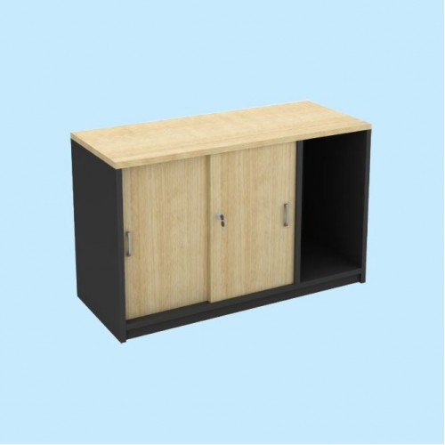 FS MAPLE SERIES SLIDING DOOR + CPU STORAGE CABINET [OF-FS-12BF (M)]