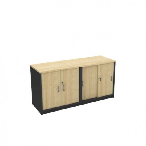 FS MAPLE SWING DOOR + SLIDING DOOR CABINET