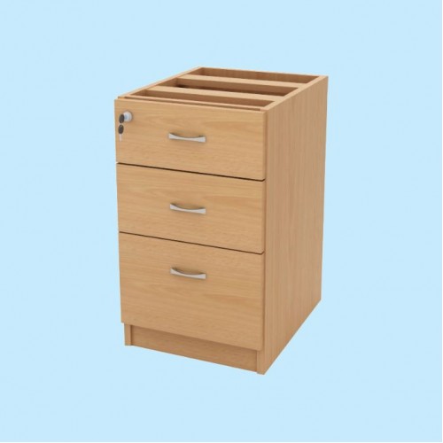 FM | FO SERIES HIGH 3 DRAWERS FIXED PEDESTAL (OF-FO-F2D+1F)