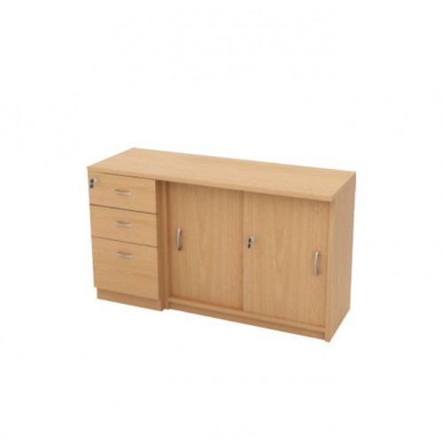 FO | FM PEDESTAL + SLIDING DOOR CABINET