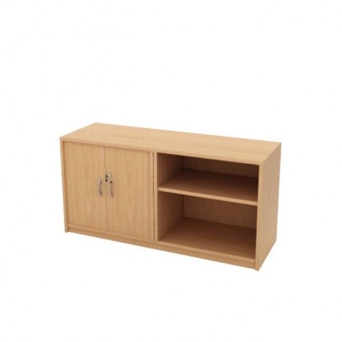 FO | FM SWING DOOR + OPEN SHELF CABINET