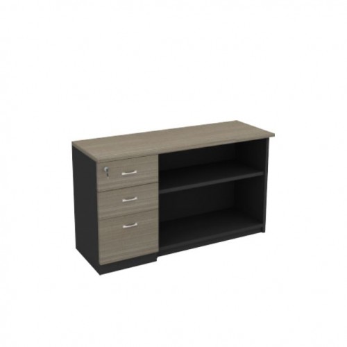 FS THUJA LIGHT PEDESTAL + OPEN SHELF CABINET