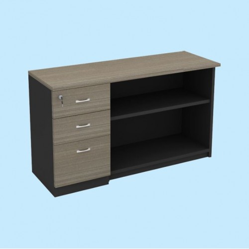 FS THUJA LIGHT SERIES PEDESTAL + OPEN SHELF CABINET [OF-FS-12CE (T|W|C)]