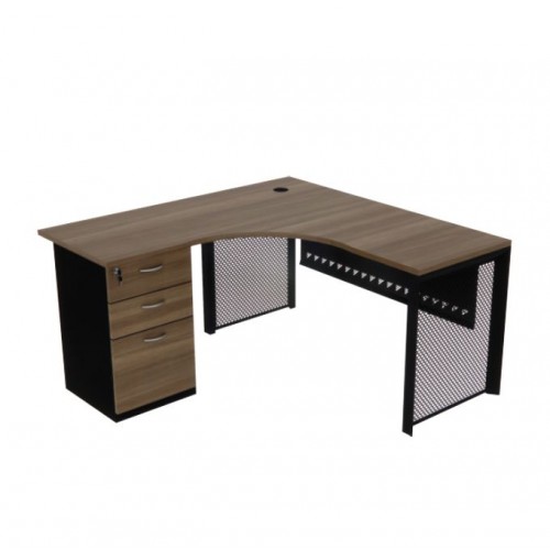 MESH SERIES EXECUTIVE L-SHAPE TABLE (OF-MS-LS15FP | OF-MS-LS18FP)