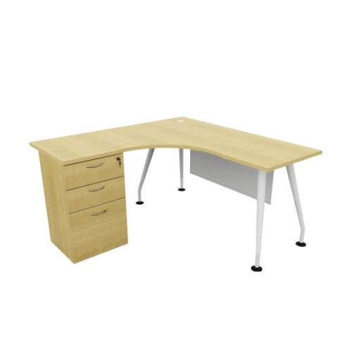 IXIA SERIES EXECUTIVE L-SHAPE TABLE (OF-IX-LS15FP | OF-IX-LS18FP)