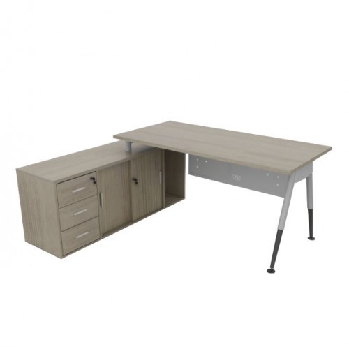VISTA SERIESEXECUTIVE TABLE c/w COMBI SLIDING + DRAWER + CPU STORE (OF-L18751545VL)