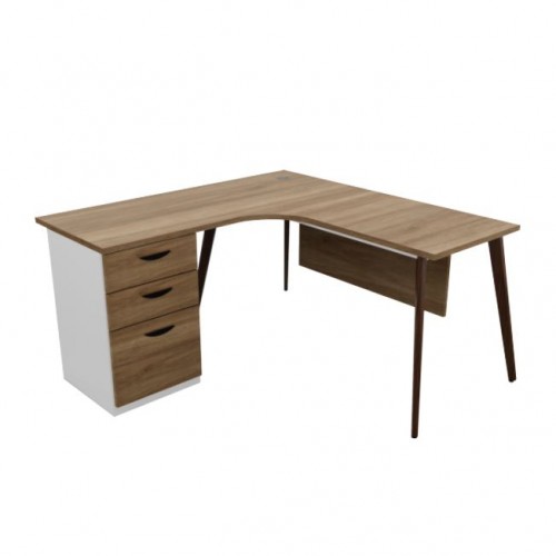 VERDA SERIES EXECUTIVE L-SHAPE TABLE (OF-VD-LS15FP | OF-VD-LS18FP)