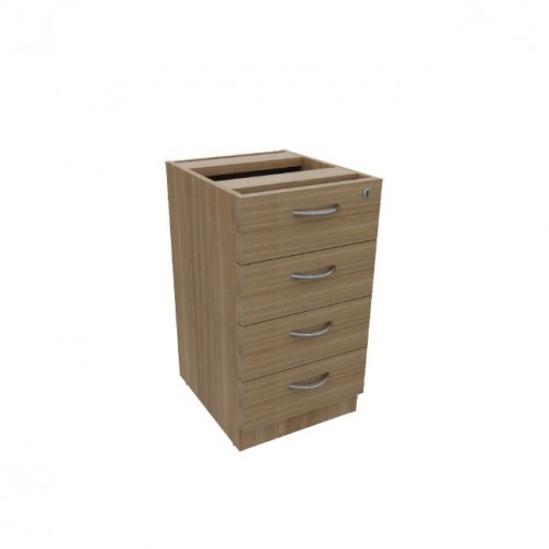PREMIER 4 DRAWERS FIXED PEDESTAL w/o TOP