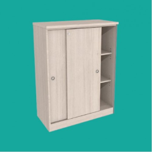 PREMIER SERIES 3 LEVELS SLIDING DOOR CABINET (OFP-SL-75120 | OFP-SL-90120 | OFP-SL-105120)