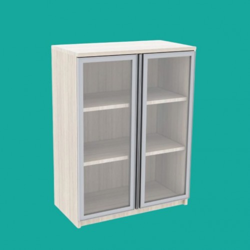 PREMIER SERIES 3 LEVELS SWING GLASS DOOR CABINET (OFP-SG-75120 | OFP-SG-90120 | OFP-SG-105120)