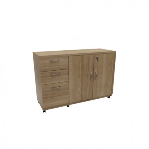 PREMIER SWING DOOR 2D1F PEDESTAL c/w MOBILE CABINET