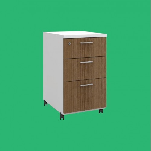 MILA SERIES HIGH 3 DRAWERS MOBILE PEDESTAL (OF-ML-H3D)