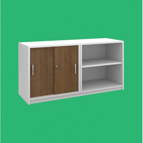 MILA SERIES SLIDING DOOR + OPEN SHELF CABINET (OF-ML-15M-BC | OF-ML-18M-BC)