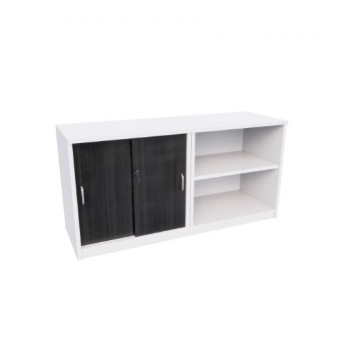 MILA SLIDING DOOR + OPEN SHELF CABINET