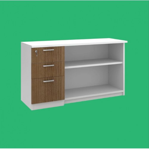 MILA SERIES PEDESTAL + OPEN SHELF CABINET (OF-ML-12CE)