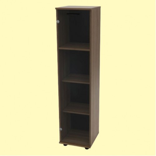 LOOP | MAXIM SERIES 4 LEVELS GLASS SINGLE DOOR CABINET (OFM-SWG-404)