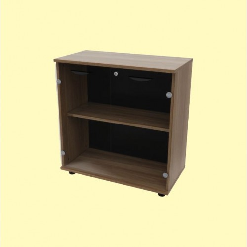 LOOP | MAXIM SERIES 2 LEVELS GLASS SWING DOOR CABINET (OFM-SWG-802)