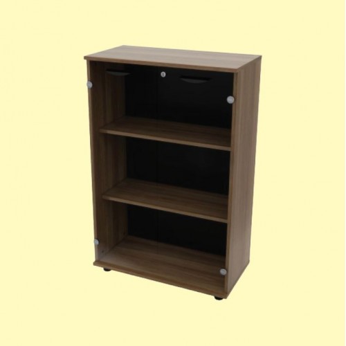 LOOP | MAXIM SERIES 3 LEVELS GLASS SWING DOOR CABINET (OFM-SWG-803)