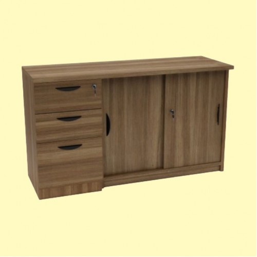 LOOP | MAXIM SERIES PEDESTAL + SLIDING DOOR CABINET (OFM-SPSL12075)