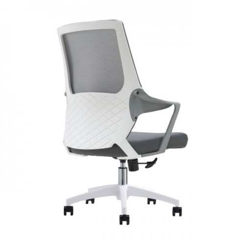 TRIO WHITE MESH SERIES MEDIUM BACK CHAIR (TRIO-W-M)