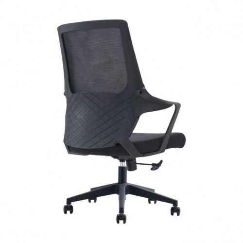 TRIO BLACK MESH SERIES MEDIUM BACK CHAIR (TRIO-M)