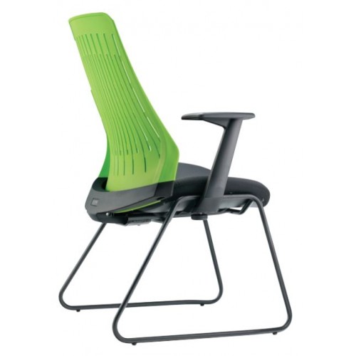 POMPEI SERIES VISITOR CHAIR C/W ARMREST (PC8623A-96EA72)