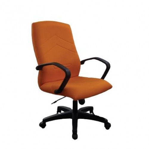F19 FABRIC SERIES MEDIUM BACK CHAIR (OF-MB-F19-A17H1B1-F)