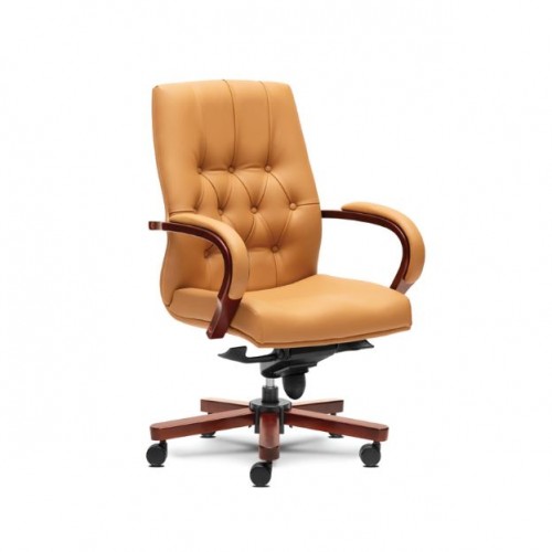 ARES PU LEATHER SERIES MEDIUM BACK CHAIR (OF-ARES-M)