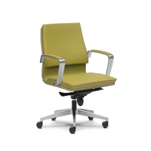 SPINA PU LEATHER SERIES MEDIUM BACK CHAIR (OF-SPINA-M)