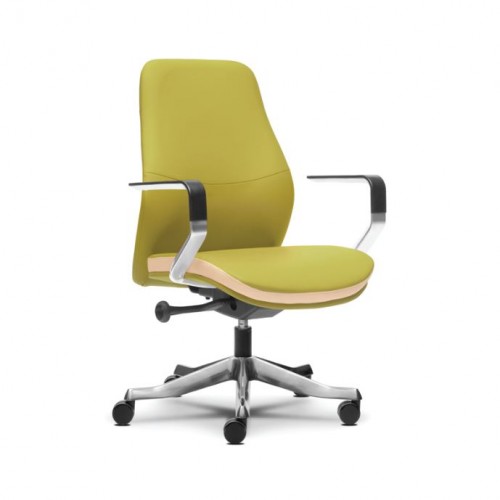 FOLIA PU LEATHER SERIES MEDIUM BACK CHAIR (OF-FOLIA-M)
