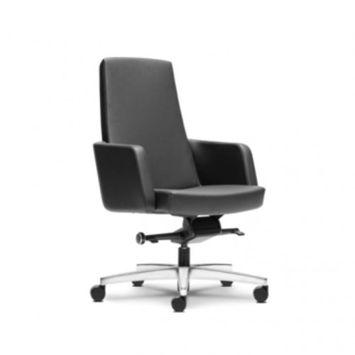 SMARTY PU LEATHER SERIES MEDIUM BACK CHAIR (SM6511L-13A78)